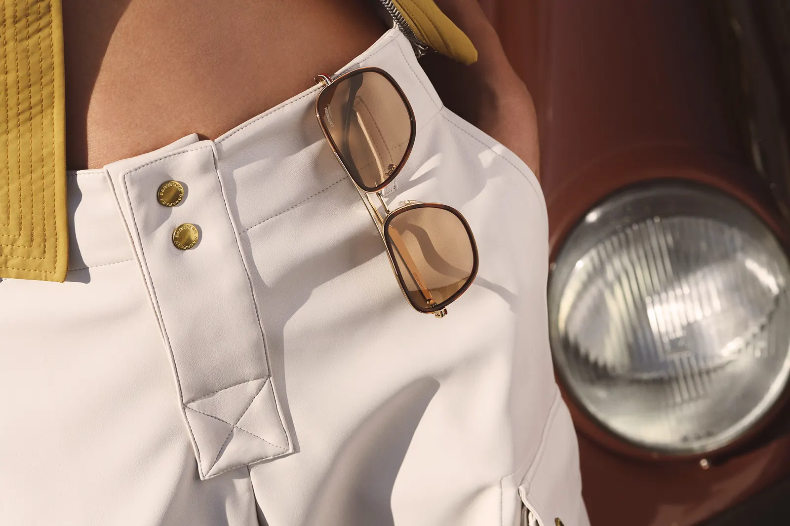 Gafas de sol Carrera 3089/S aviador dorado con lentes espejo